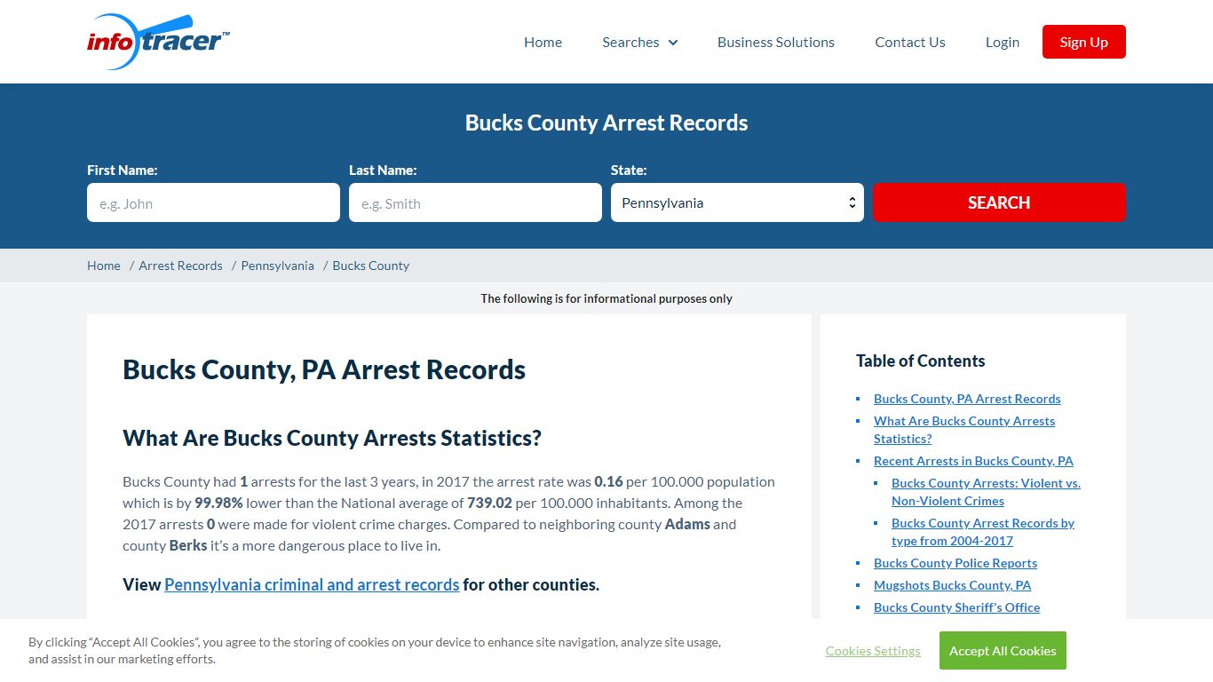 Bucks County, PA Jail Inmates, Arrests & Mugshots - InfoTracer